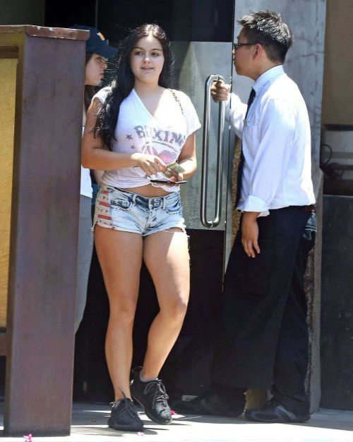 Actress Ariel Winter in Cut Off Out in Studio City