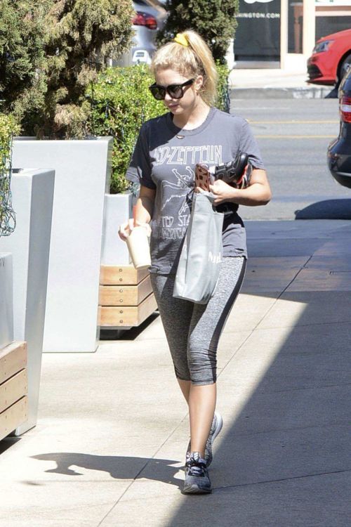 Ashley Benson in Tights Leaving a gym in West Hollywood 3