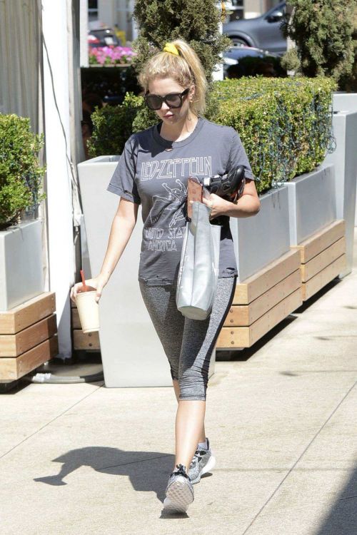 Ashley Benson in Tights Leaving a gym in West Hollywood 5