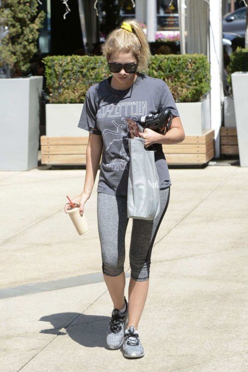 Ashley Benson in Tights Leaving a gym in West Hollywood 7