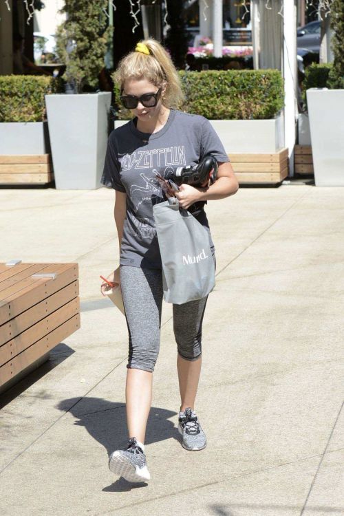 Ashley Benson in Tights Leaving a gym in West Hollywood 10