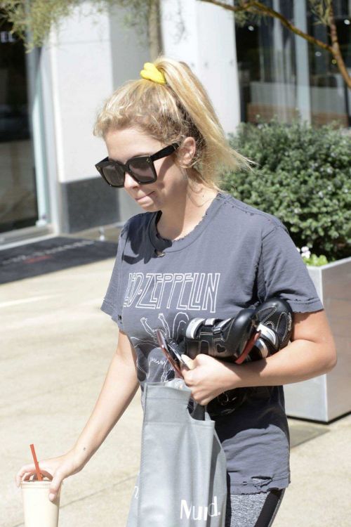 Ashley Benson in Tights Leaving a gym in West Hollywood 14