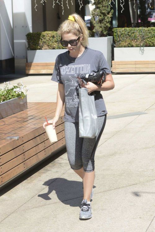 Ashley Benson in Tights Leaving a gym in West Hollywood 17