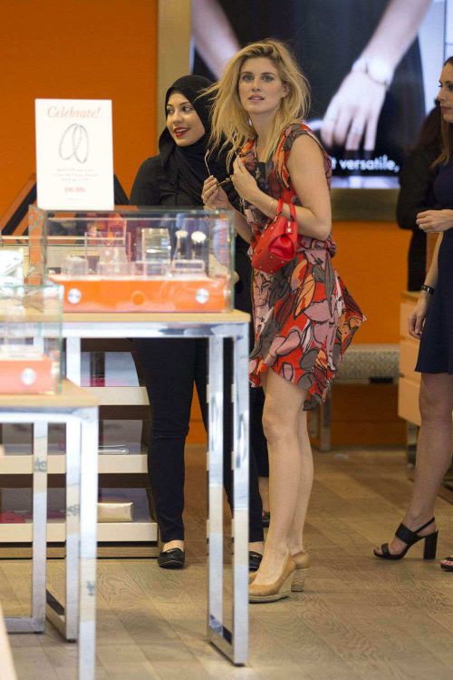 Ashley James Shopping for Jewellery at Folli Follie in London 3