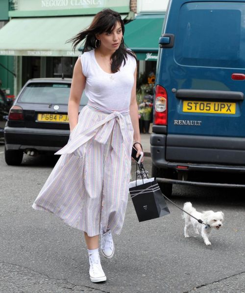Daisy Lowe at Out For a Walk With Her Dog in Primrose Hill in London 8