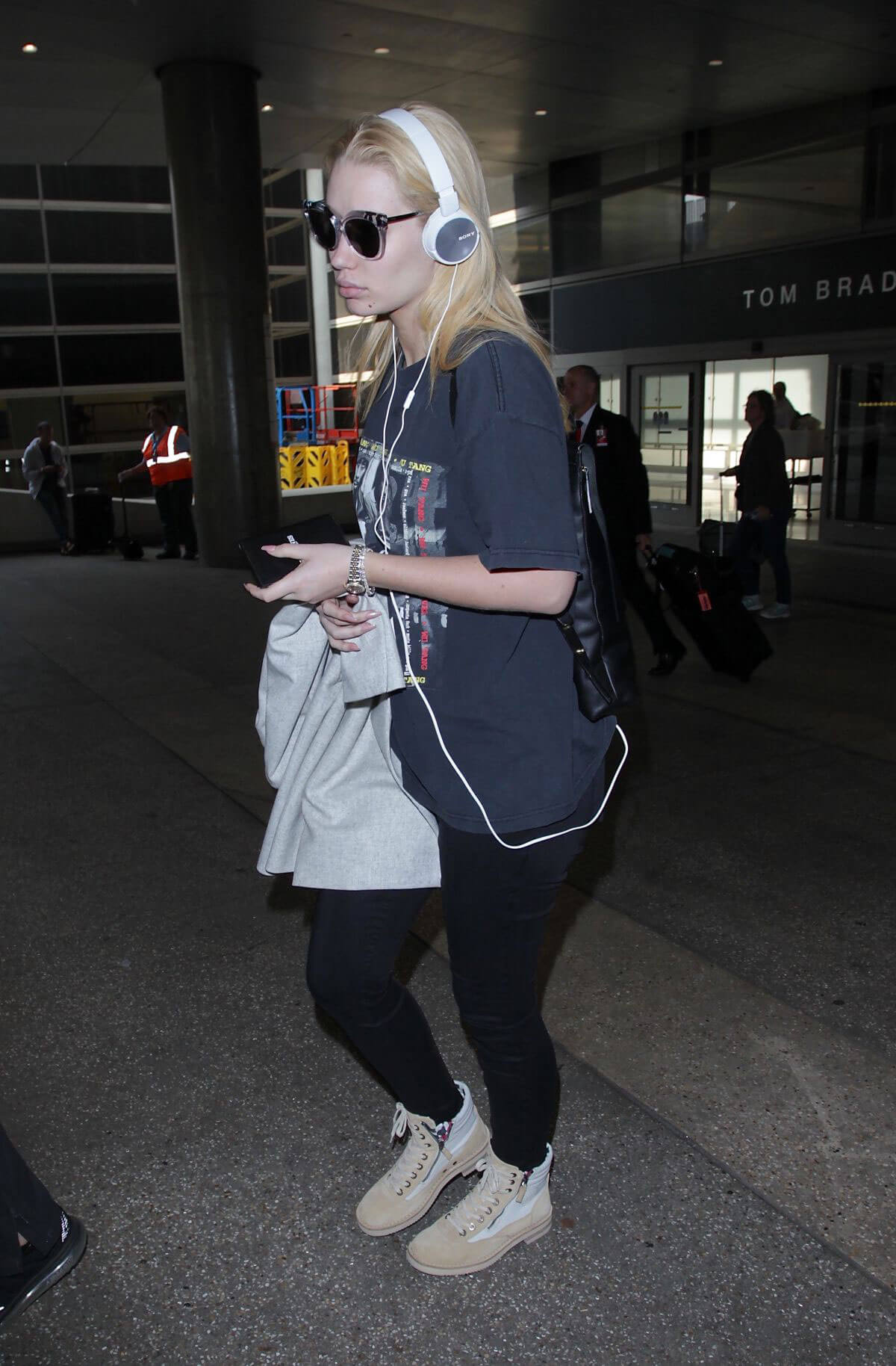 Iggy Azalea at Los Angeles International Airport