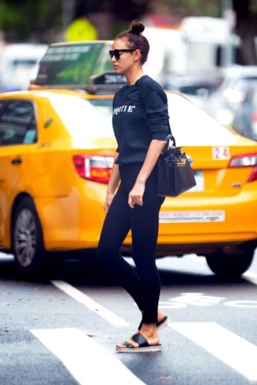 Irina Shayk in Black Jeans out in New York City 4