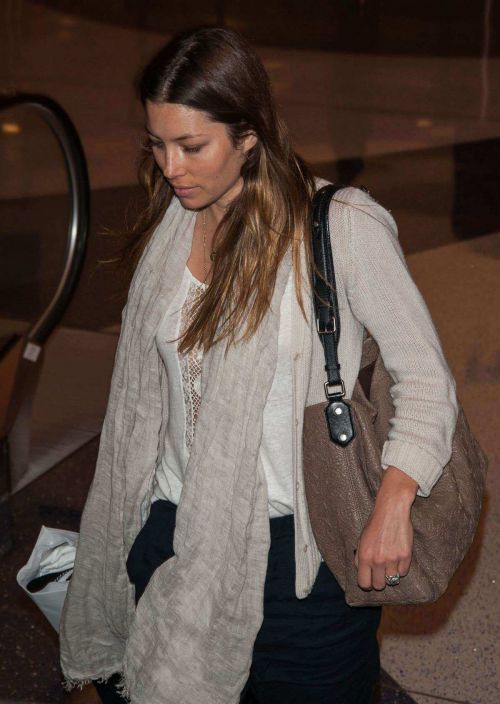 Jessica Biel at LAX airport in Los Angeles 1