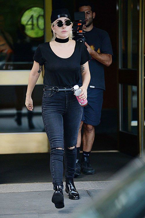 Lady Gaga Leaves her apartment in New York 8