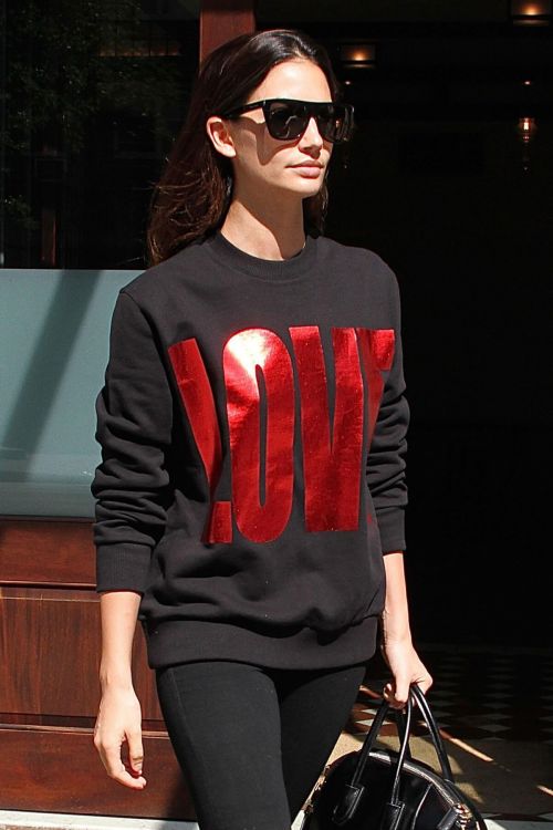 Lily Aldridge Leaves the Greenwich Hotel New York