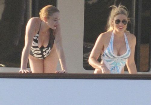 Lindsay Lohan in Bikini at a Yacht in Sardinia 11