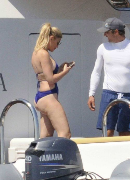 Lindsay Lohan & Hofit Golan on the beach in Sardinia Italy 11