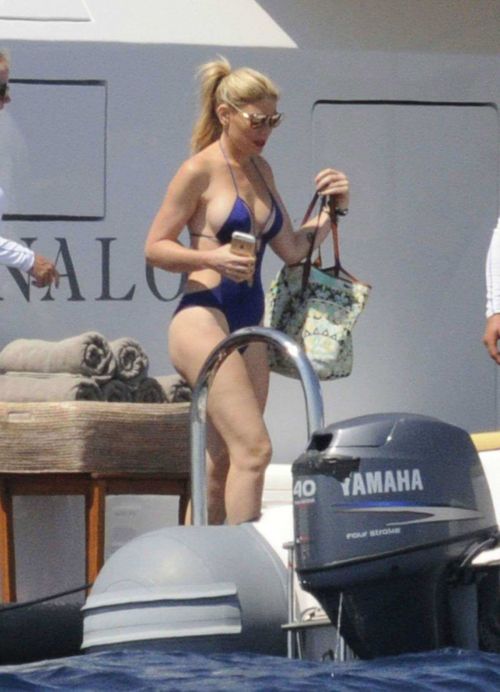 Lindsay Lohan & Hofit Golan on the beach in Sardinia Italy 14