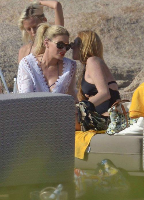 Lindsay Lohan & Hofit Golan on the beach in Sardinia Italy 19