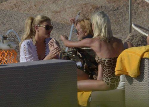 Lindsay Lohan & Hofit Golan on the beach in Sardinia Italy 25