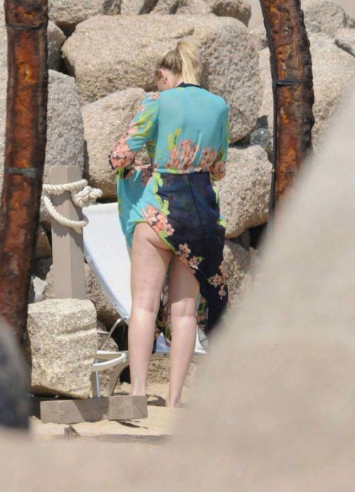 Lindsay Lohan & Hofit Golan on the beach in Sardinia Italy 5
