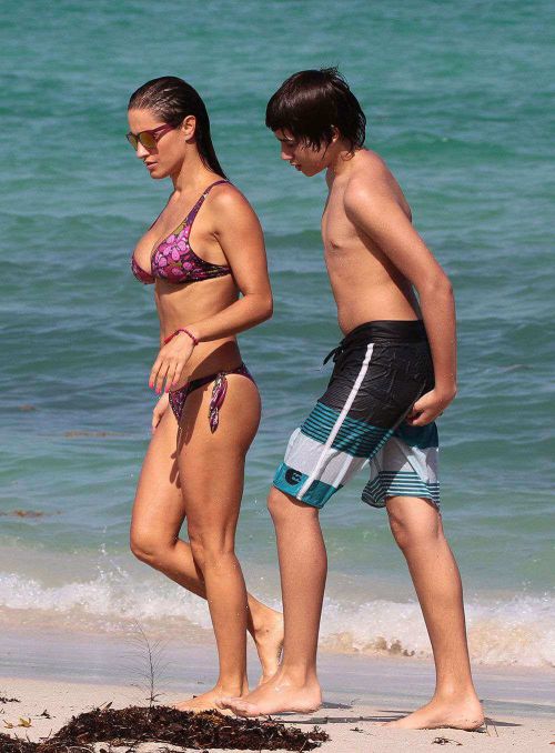 Lola Ponce wearing Purple Bikini in Miami 2