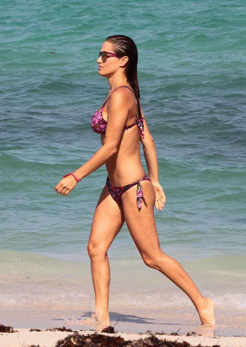 Lola Ponce wearing Purple Bikini in Miami