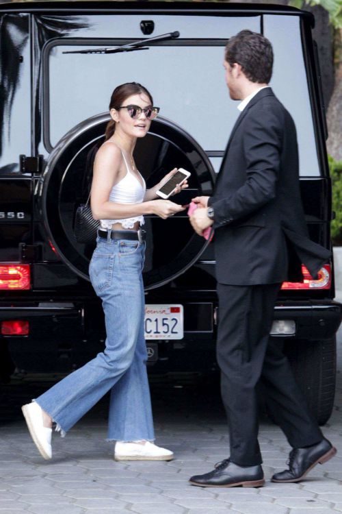 Lucy Hale with her boyfriend out in Beverly Hills