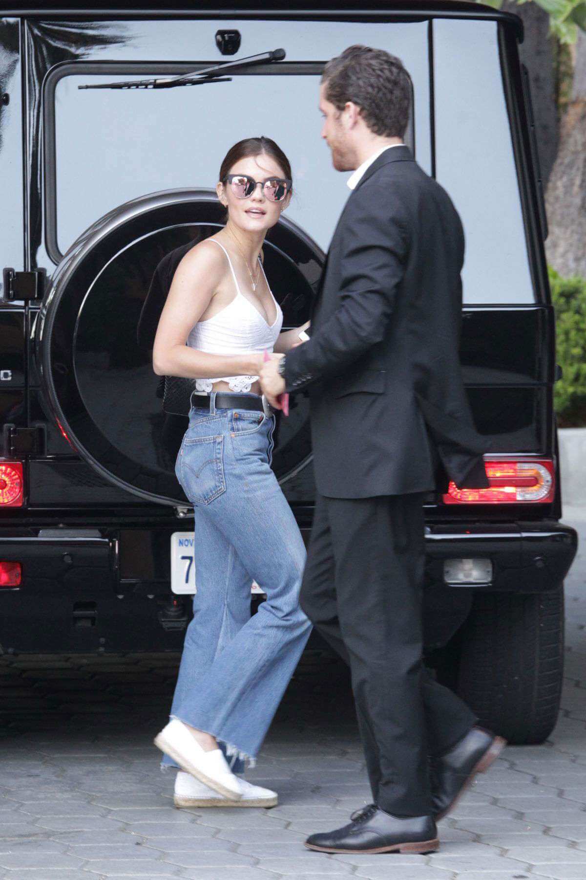 Lucy Hale with her boyfriend out in Beverly Hills 1