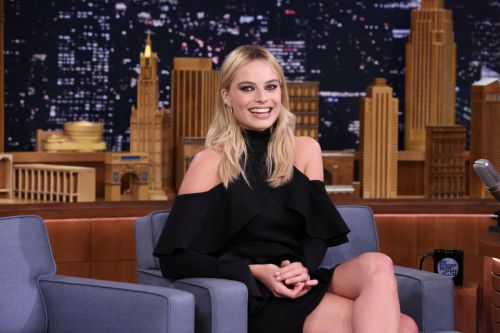 Margot Robbie at Tonight Show Starring Jimmy Fallon in New York