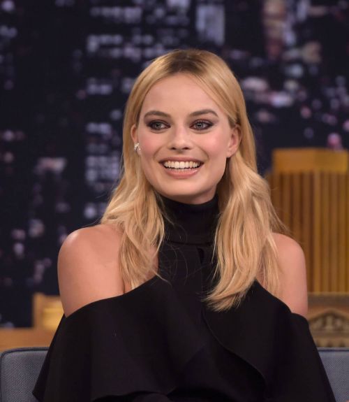 Margot Robbie at Tonight Show Starring Jimmy Fallon in New York