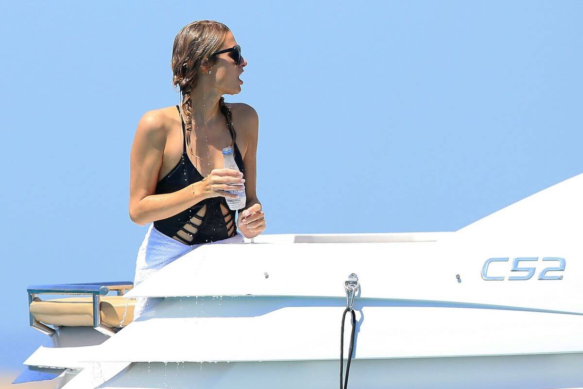 Paris Hilton in Swimsuit at Boat in Ibiza 14
