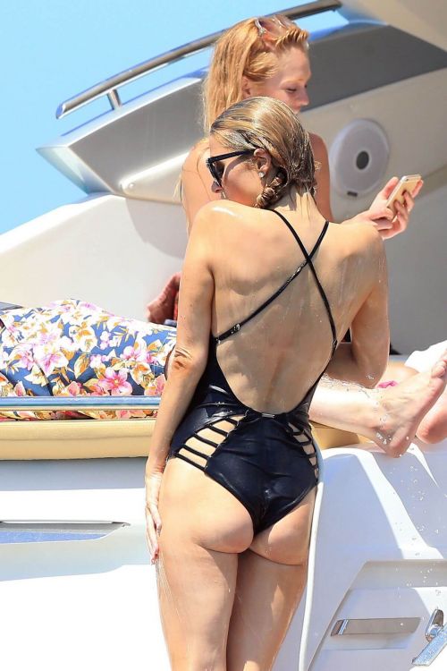Paris Hilton in Swimsuit at Boat in Ibiza 6
