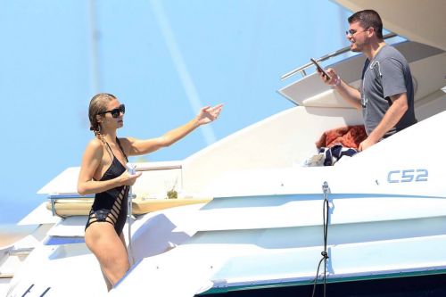 Paris Hilton in Swimsuit at Boat in Ibiza 10