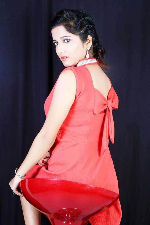 Actress Kate Sharma Hot Photoshoot in Red Dress Images 2