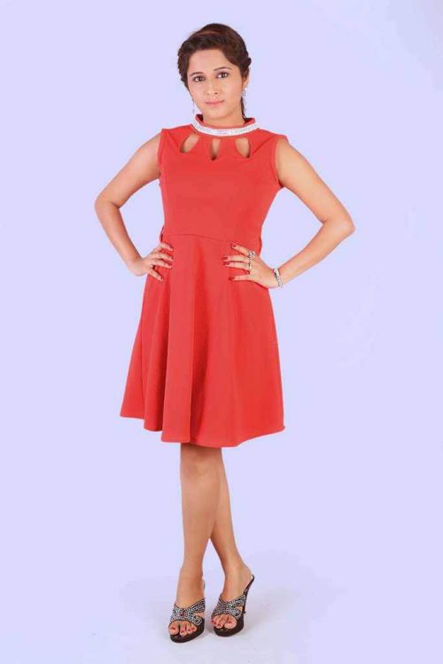 Actress Kate Sharma Hot Photoshoot in Red Dress Images 8