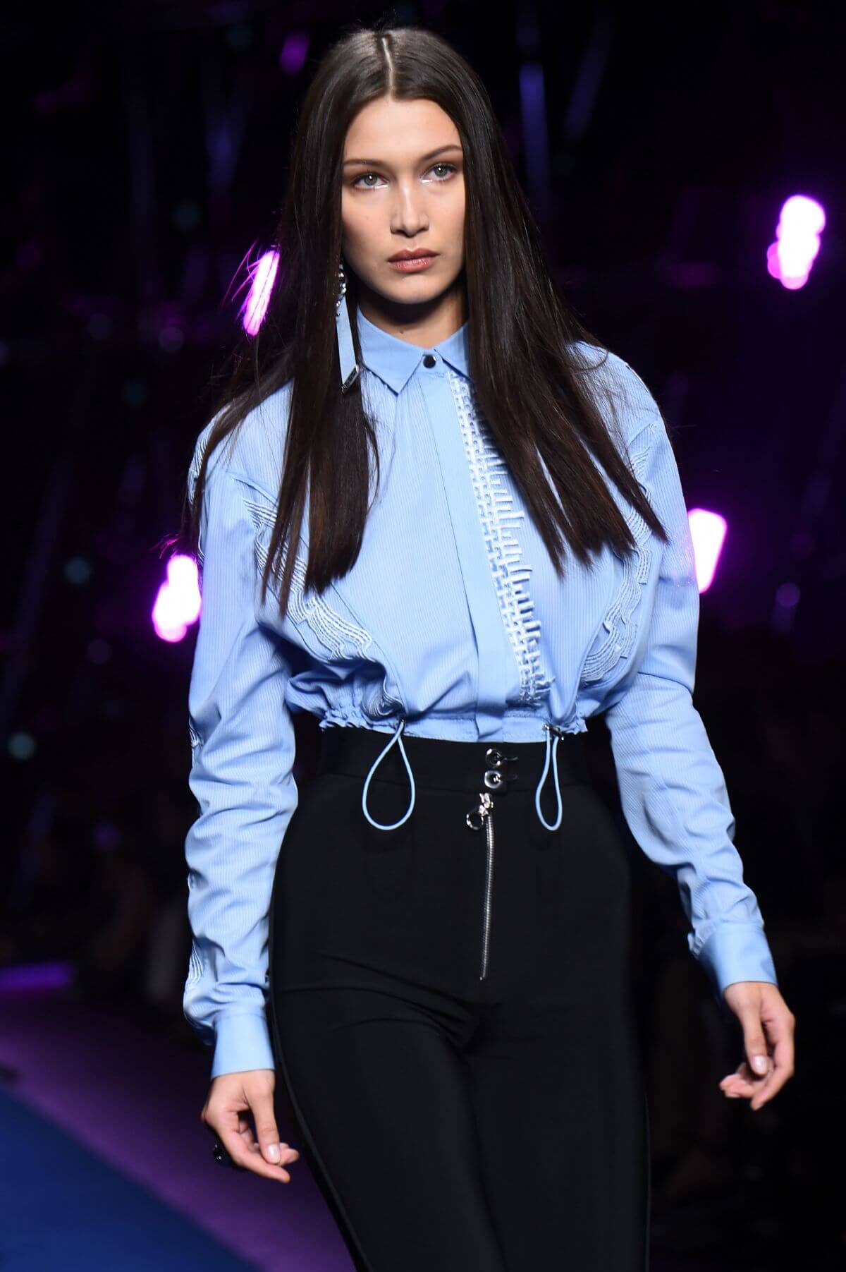 American Model Bella Hadid at Versace Fashion Show in Milan