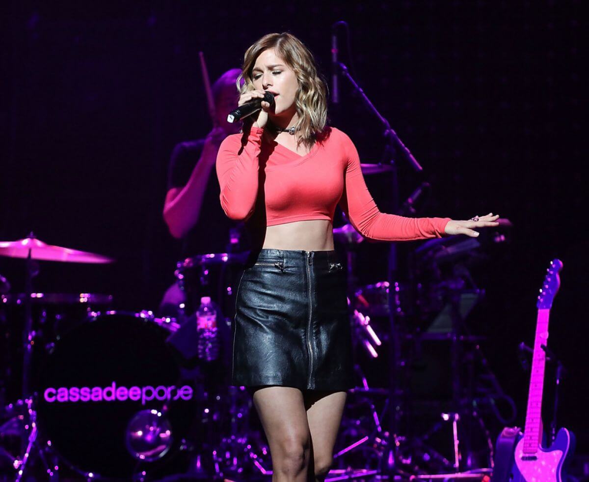 American Singer Cassadee Pope Performs at Band Against Cancer Tour