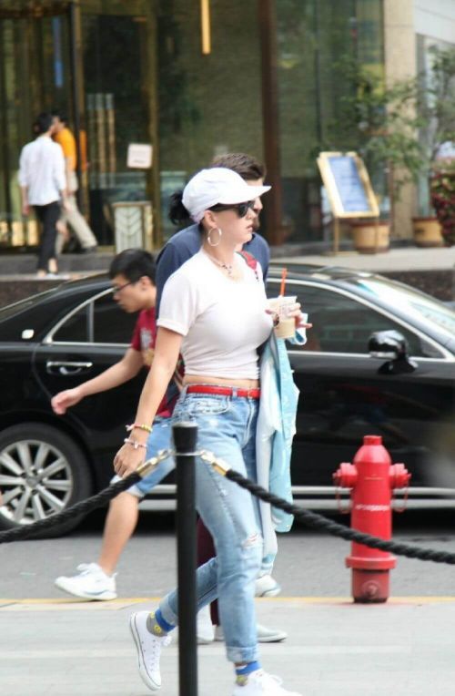 American Singer Katy Perry Out And About In Shanghai