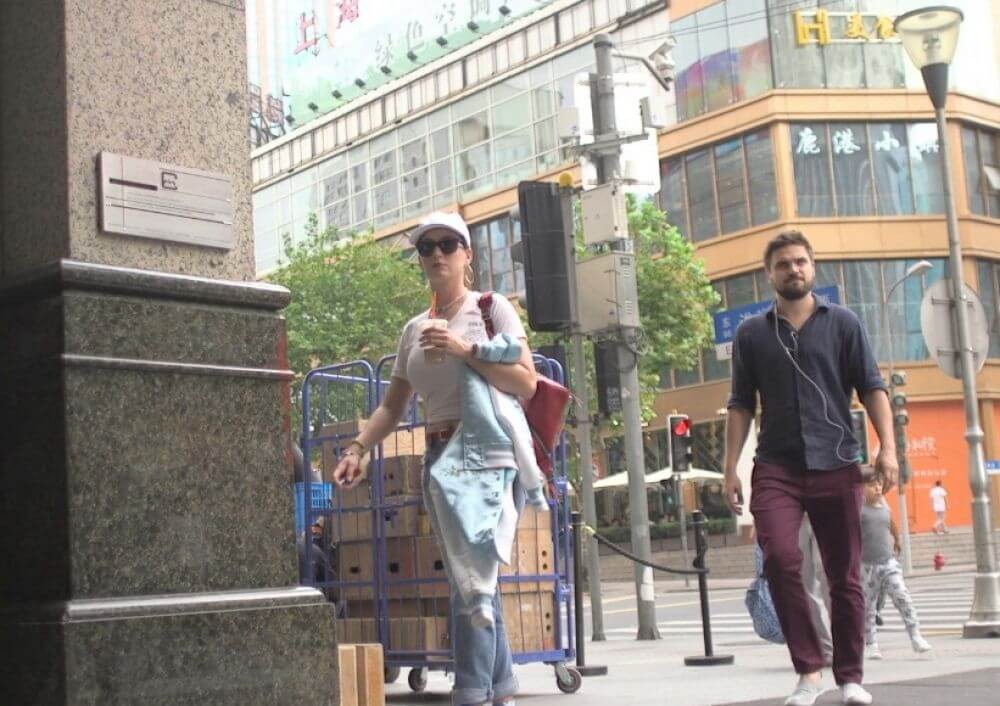 American Singer Katy Perry Out And About In Shanghai