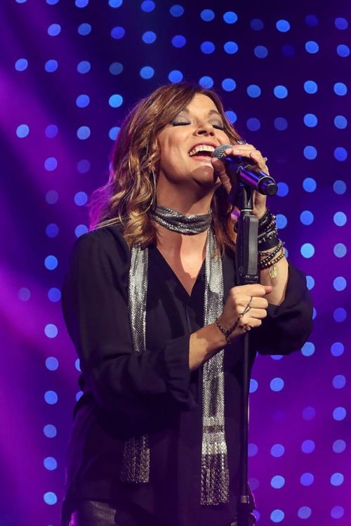 American Singer Martina McBride Performs at Band Against Cancer Tour 1