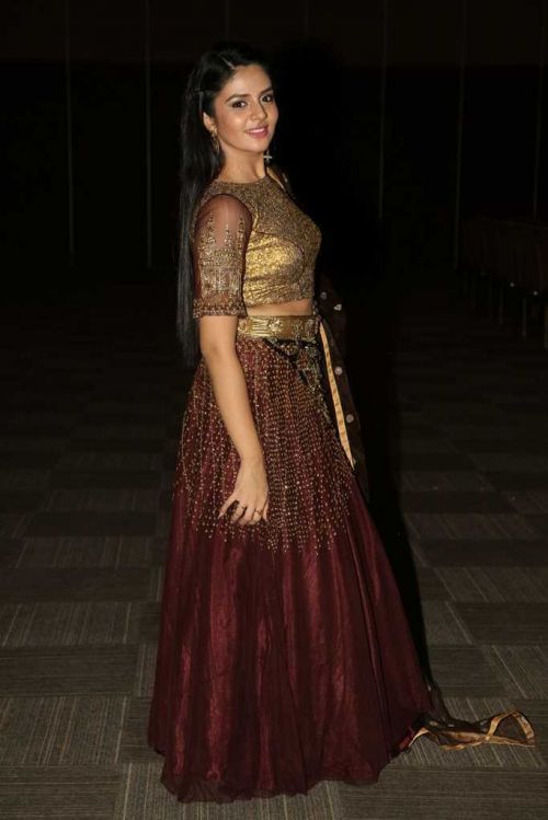 Anchor Srimukhi at Araku Road Lo Audio Launch Photos 1