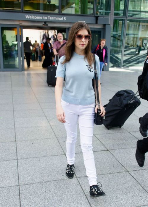 Anna Kendrick Stills at Heathrow Airport In London 7