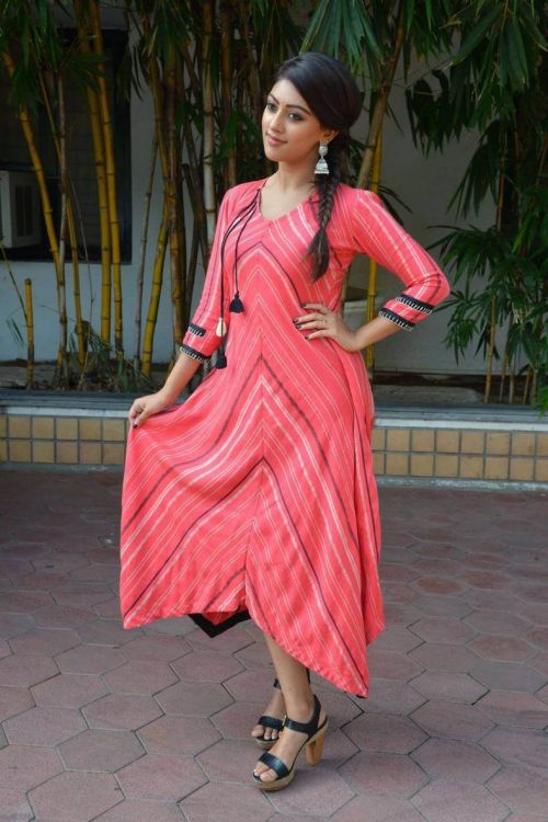 Anu Emmanuel at Majnu Movie Success Meet Photos 1