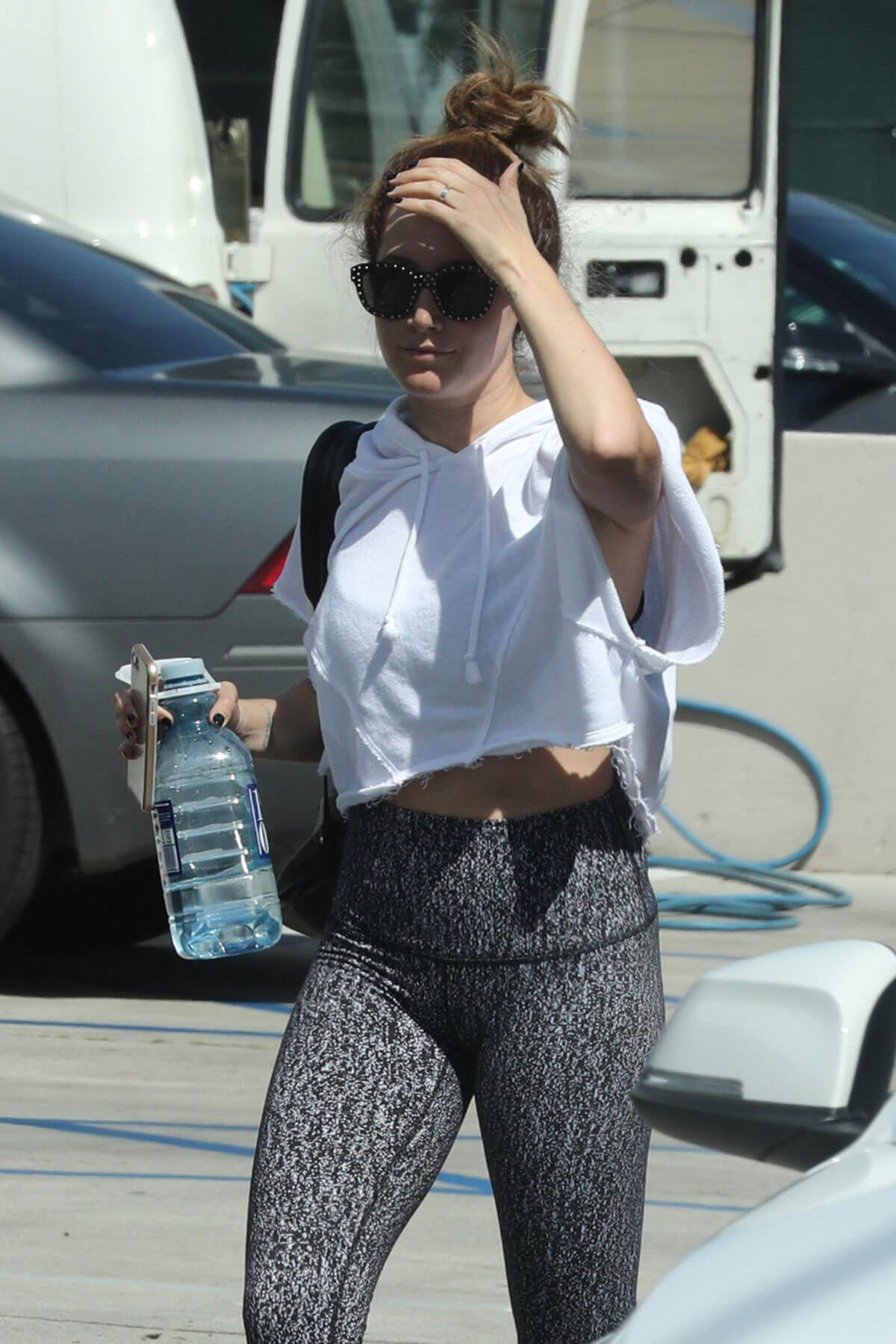 Ashley Tisdale Stills Leaves a Gym in West Hollywood