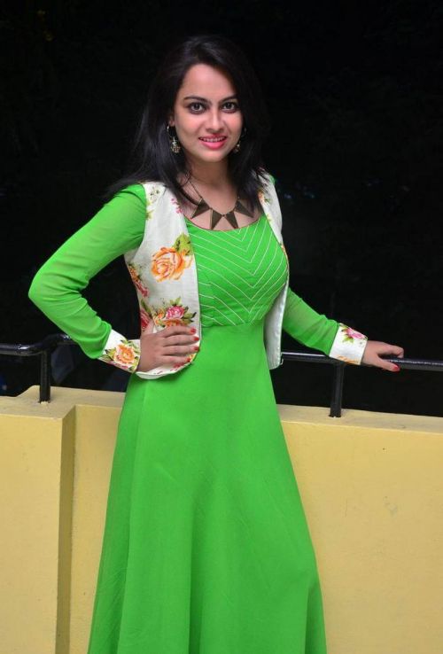 Atithi Das at Atharillu Movie Success Meet Photos 5