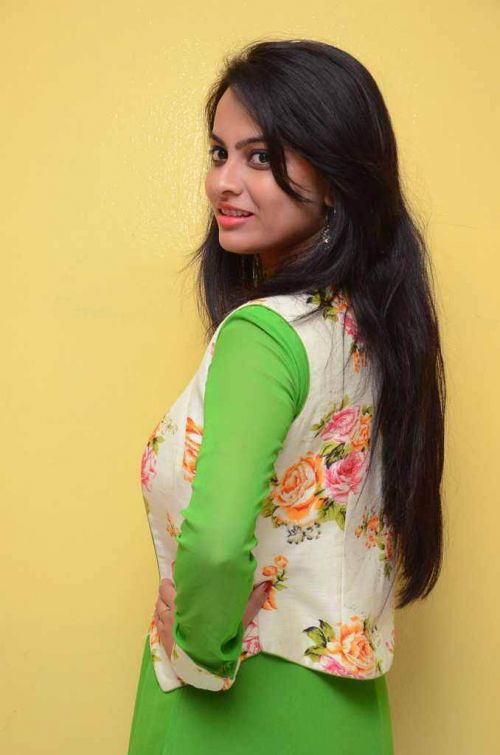 Atithi Das at Atharillu Movie Success Meet Photos 16