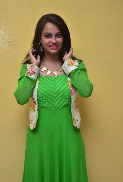 Atithi Das at Atharillu Movie Success Meet Photos 17