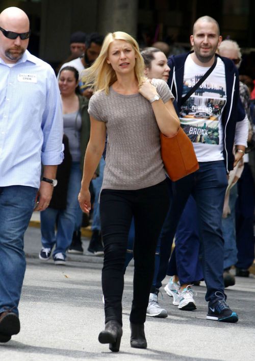 Claire Danes on the Set of 