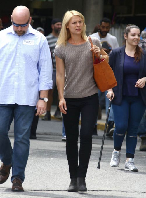 Claire Danes on the Set of 