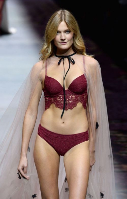 Constance Jablonski Stills at Etam Fashion Show at Paris Fashion Week 2