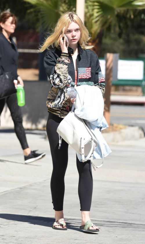 Elle Fanning Stills Arriving for Workout in Los Angeles 11
