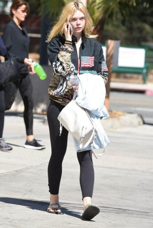 Elle Fanning Stills Arriving for Workout in Los Angeles 12