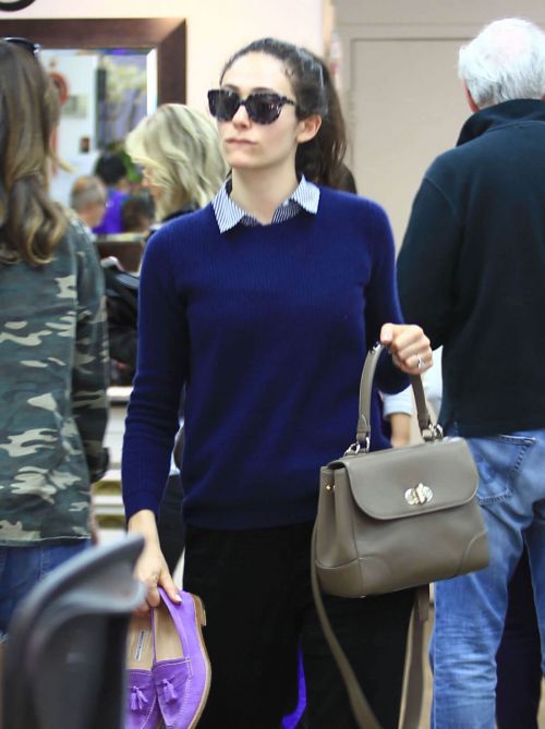 Emmy Rossum at a Nail Salon in Beverly Hills 6