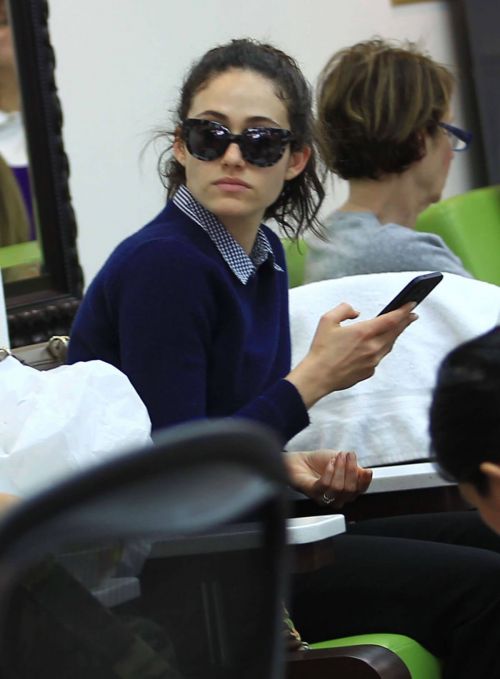 Emmy Rossum at a Nail Salon in Beverly Hills 12